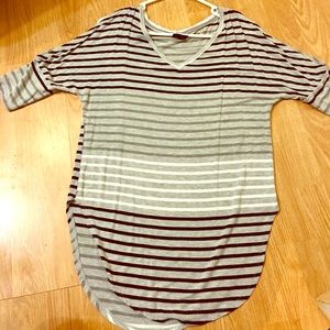 Striped Lounge Shirt Sz Small